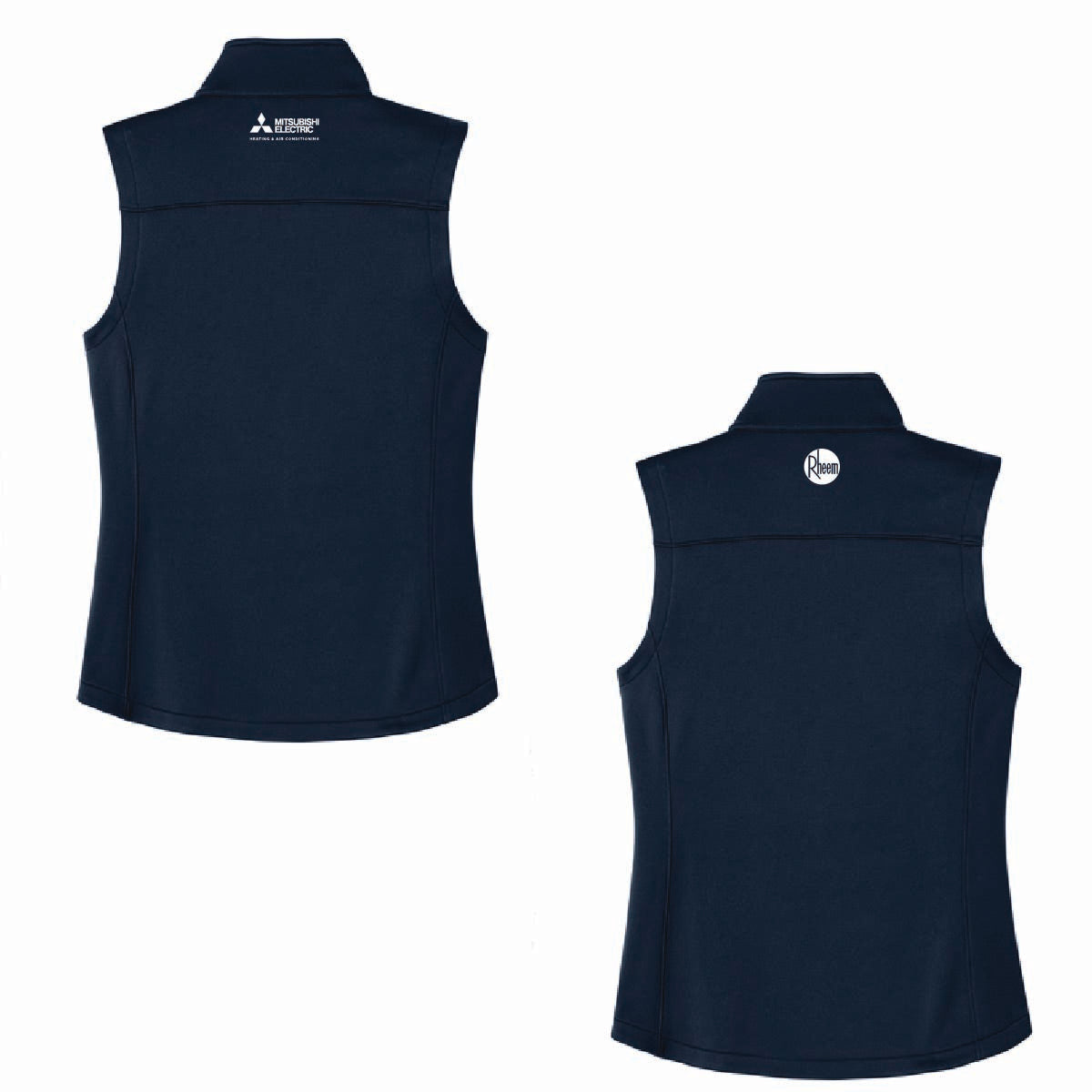 Eddie Bauer Women's Smooth Mid Layer Fleece Vest with C&L HVAC Logo