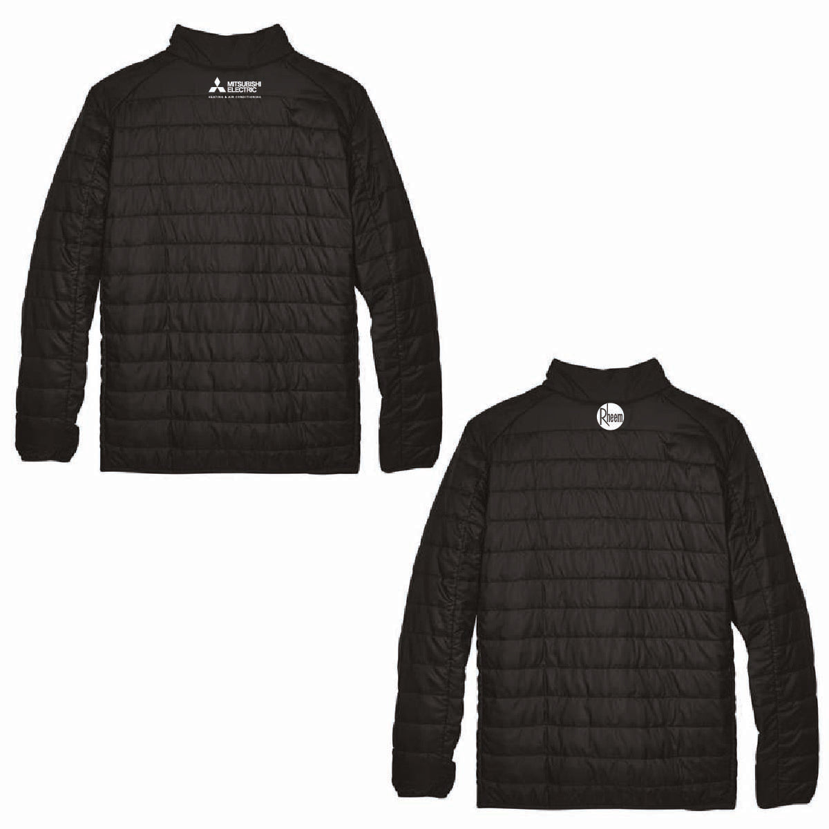 Core 365 Men's Packable Puffer Jacket with C&L HVAC Logo