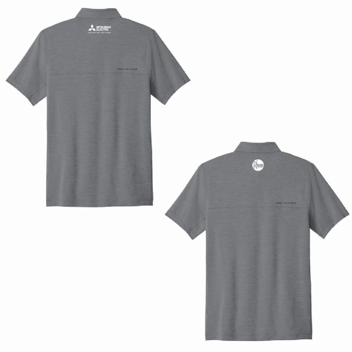 TravisMathew Men's Onward Polo with C&L HVAC Logo