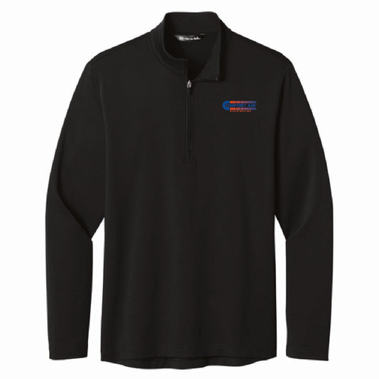 TravisMathew Men's Onward 1/4 Zip with Comfort Air Logo