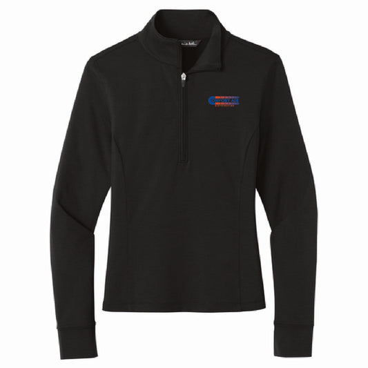TravisMathew Women's Onward 1/4 Zip with Comfort Air Logo