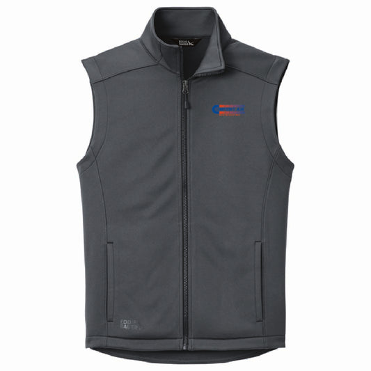 Eddie Bauer Men's Smooth Mid Layer Fleece Vest with Comfort Air Logo