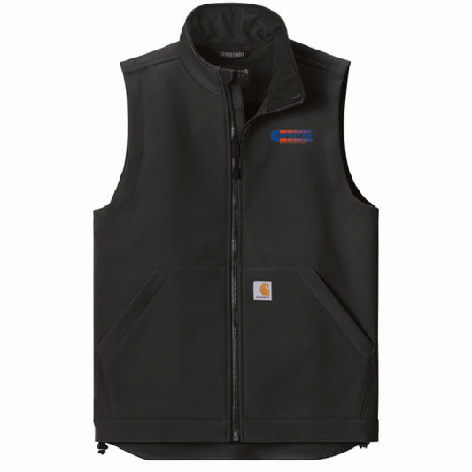 Carhartt Men's Rain Defender Soft Shell Vest with Comfort Air Logo