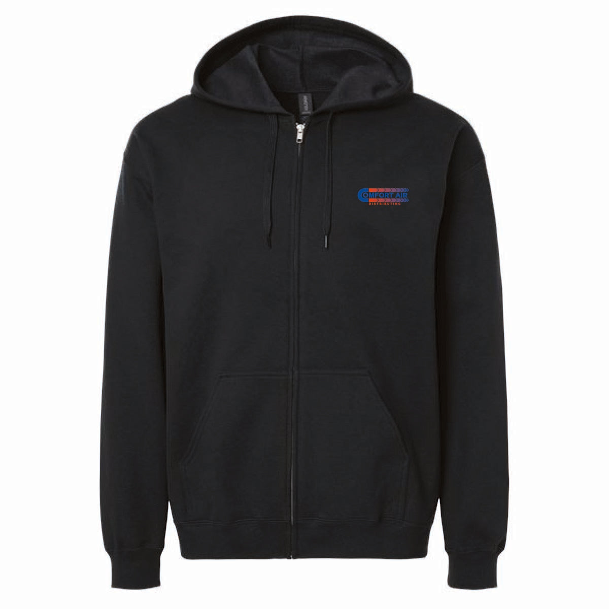Gildan Unisex Full Zip Softstyle Hooded Sweatshirt with Comfort Air Logo