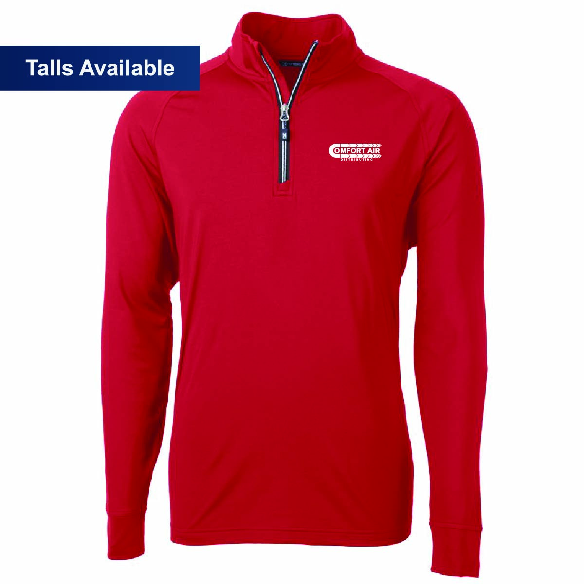 Cutter & Buck Men's Eco Stretch 1/4 Zip with Comfort Air Logo