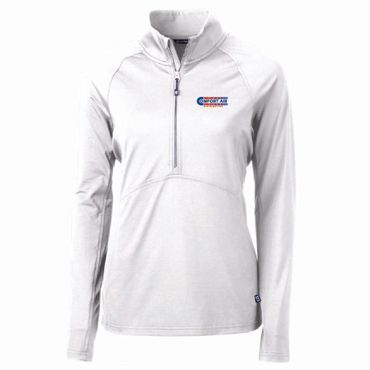 Cutter & Buck Women's Eco Stretch 1/4 Zip with Comfort Air Logo