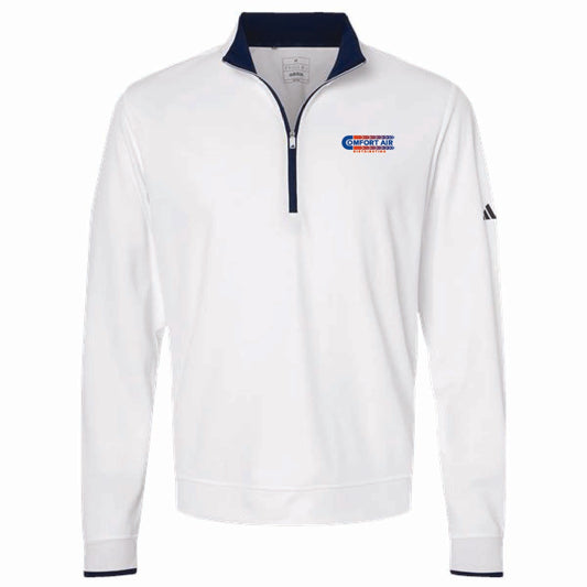 Adidas Men's Lightweight 1/4 Zip Pullover with Comfort Air Logo