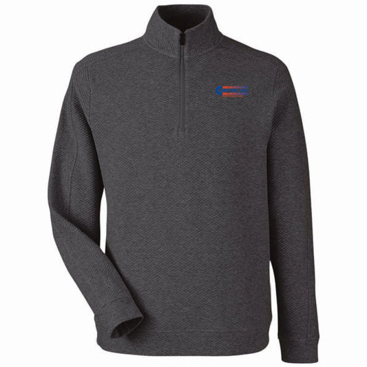 North End Men's Textured 1/4 Zip Pullover with Comfort Air Logo