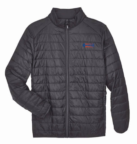 Core 365 Men's Packable Puffer Jacket with Comfort Air Logo