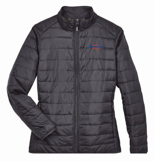 Core 365 Women's Packable Puffer Jacket with Comfort Air Logo