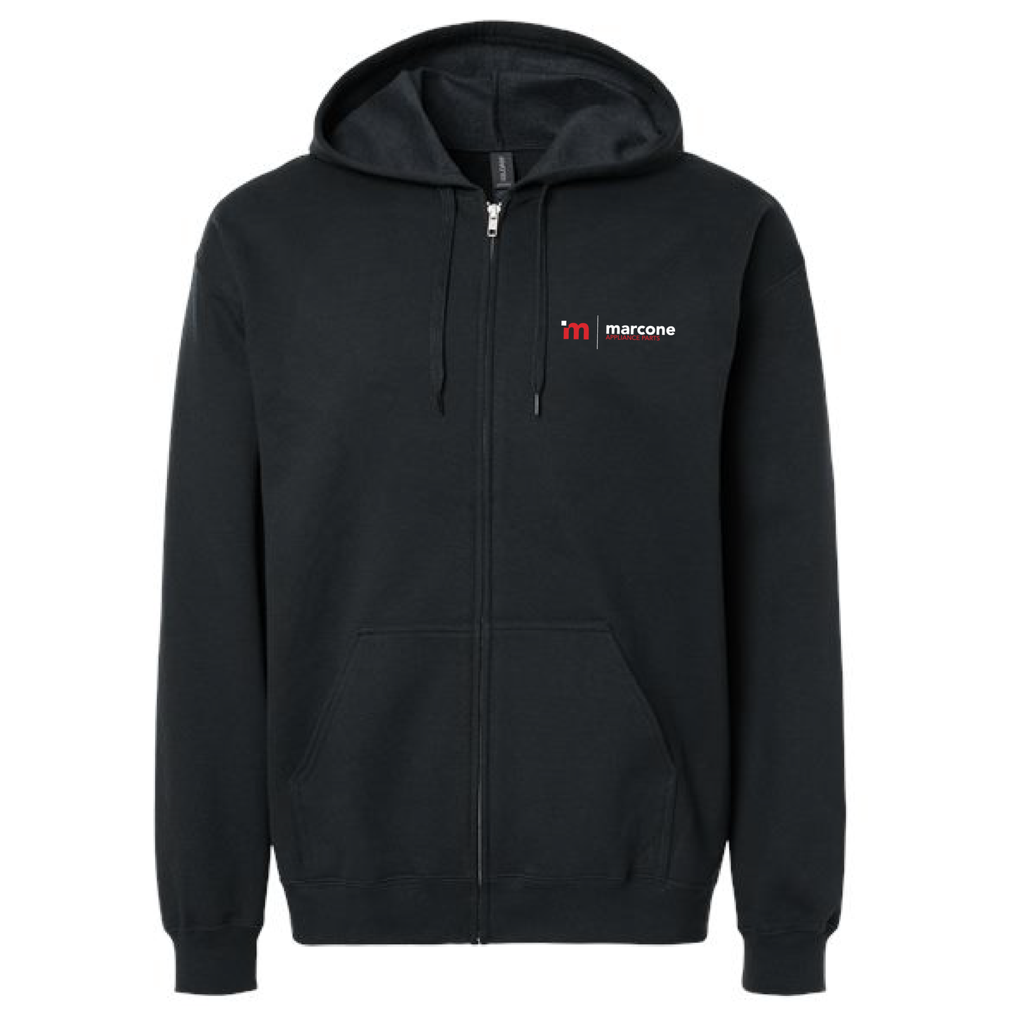 Gildan Unisex Full Zip Softstyle Hooded Sweatshirt with Marcone Appliance Logo
