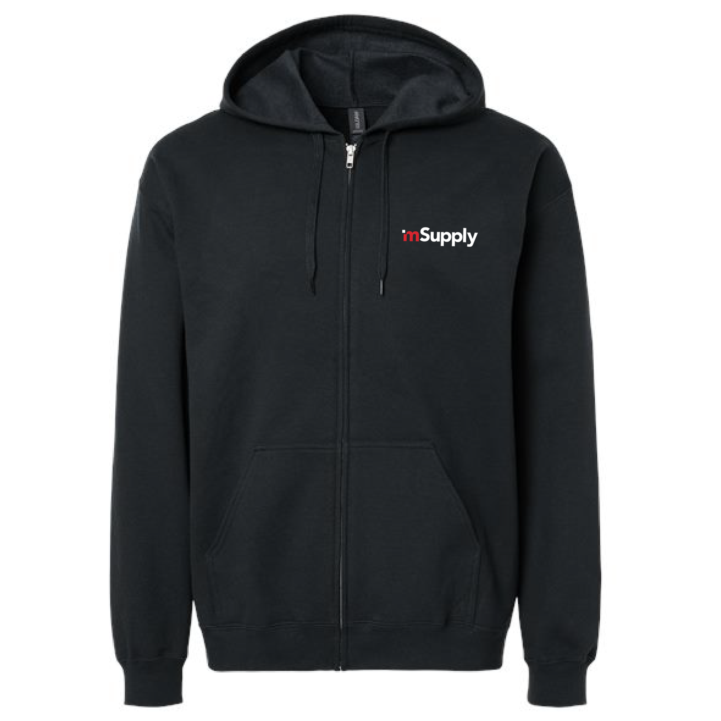 Gildan Unisex Full Zip Softstyle Hooded Sweatshirt with mSupply Logo