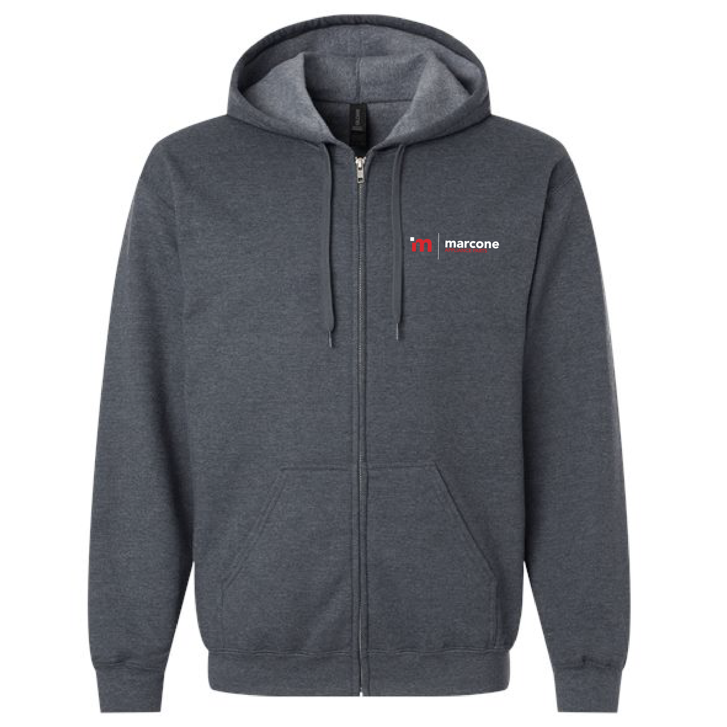 Gildan Unisex Full Zip Softstyle Hooded Sweatshirt with Marcone Appliance Logo