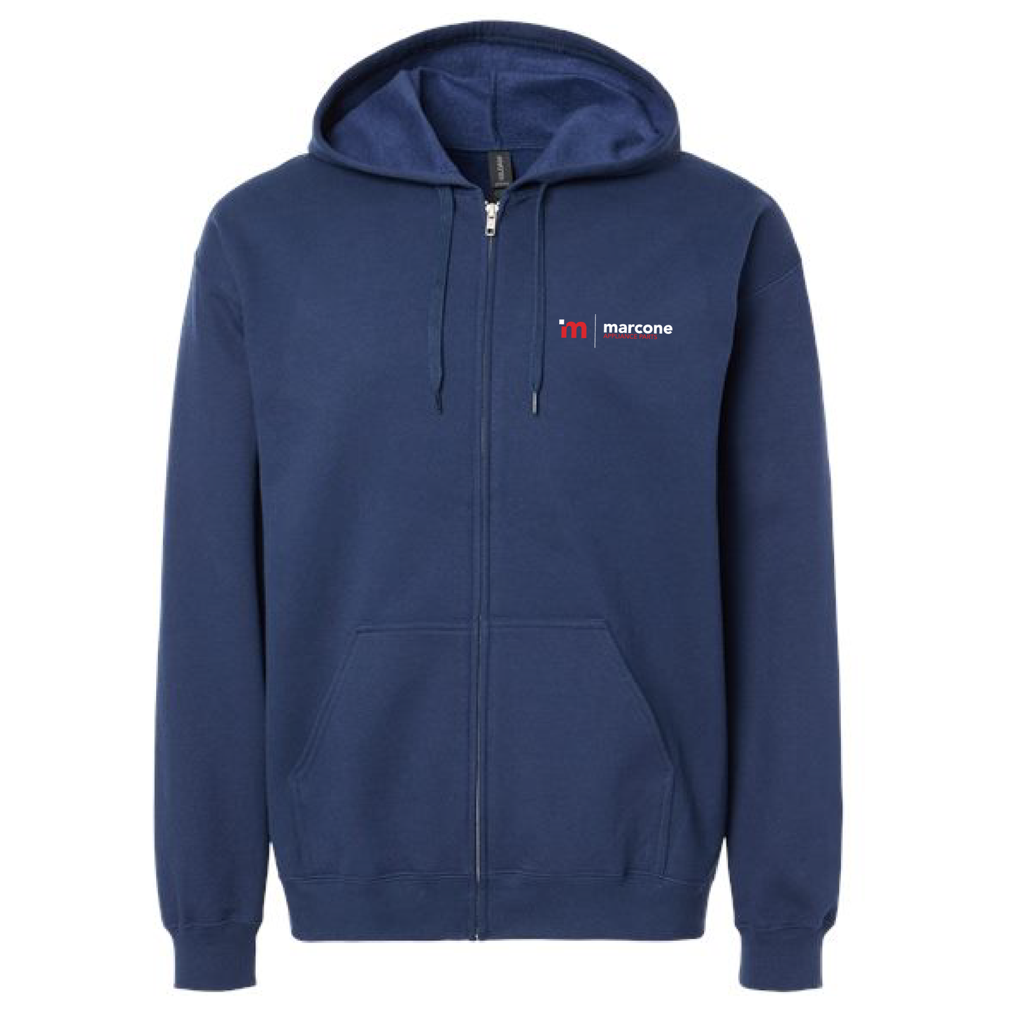 Gildan Unisex Full Zip Softstyle Hooded Sweatshirt with Marcone Appliance Logo