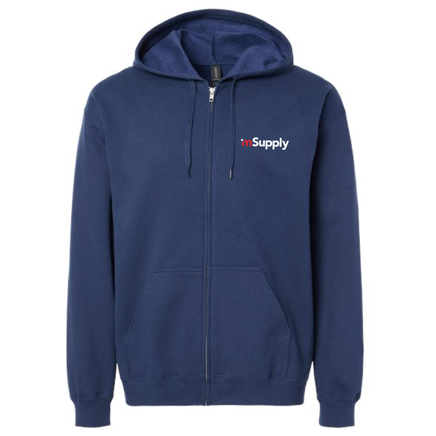 Gildan Unisex Full Zip Softstyle Hooded Sweatshirt with mSupply Logo