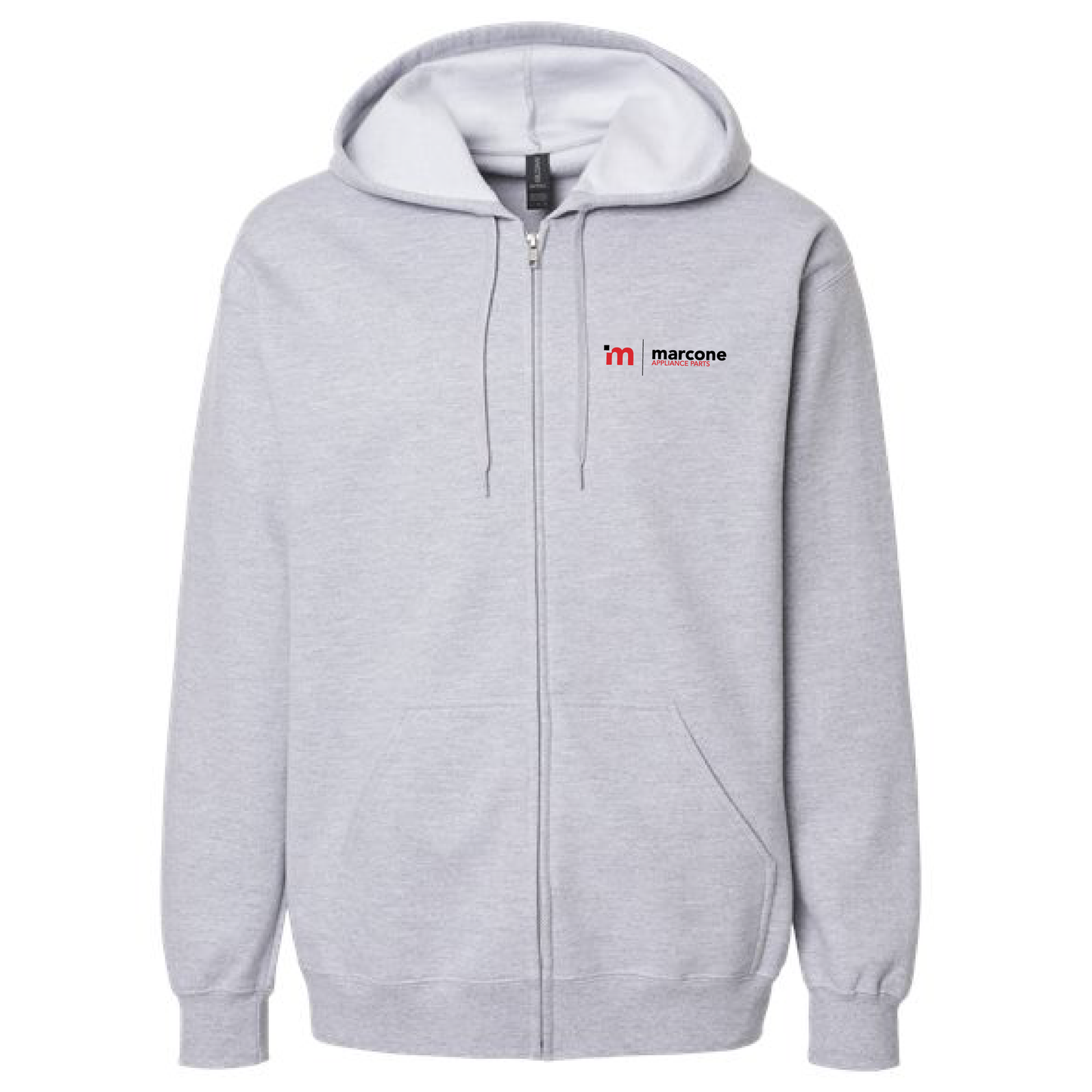 Gildan Unisex Full Zip Softstyle Hooded Sweatshirt with Marcone Appliance Logo