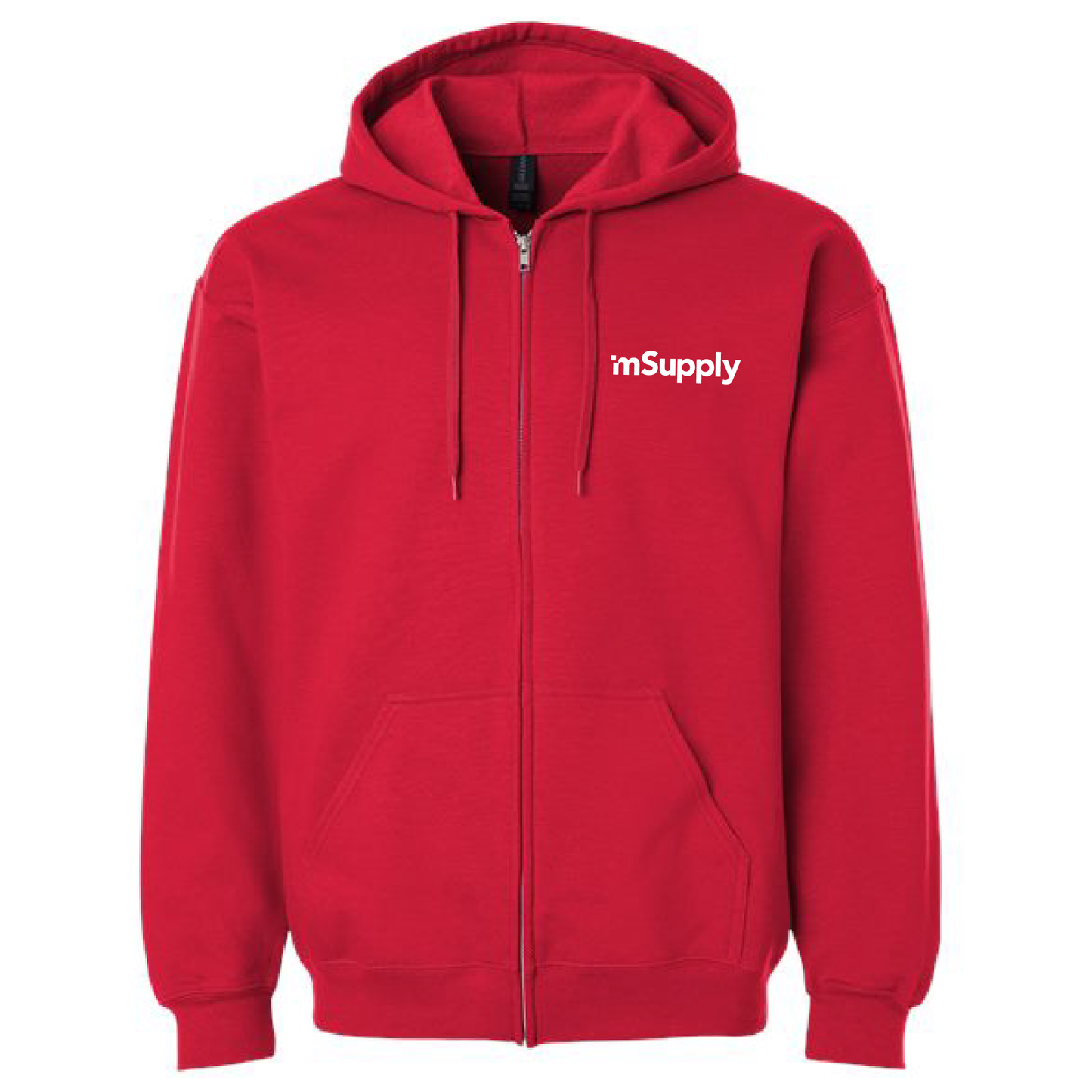 Gildan Unisex Full Zip Softstyle Hooded Sweatshirt with mSupply Logo