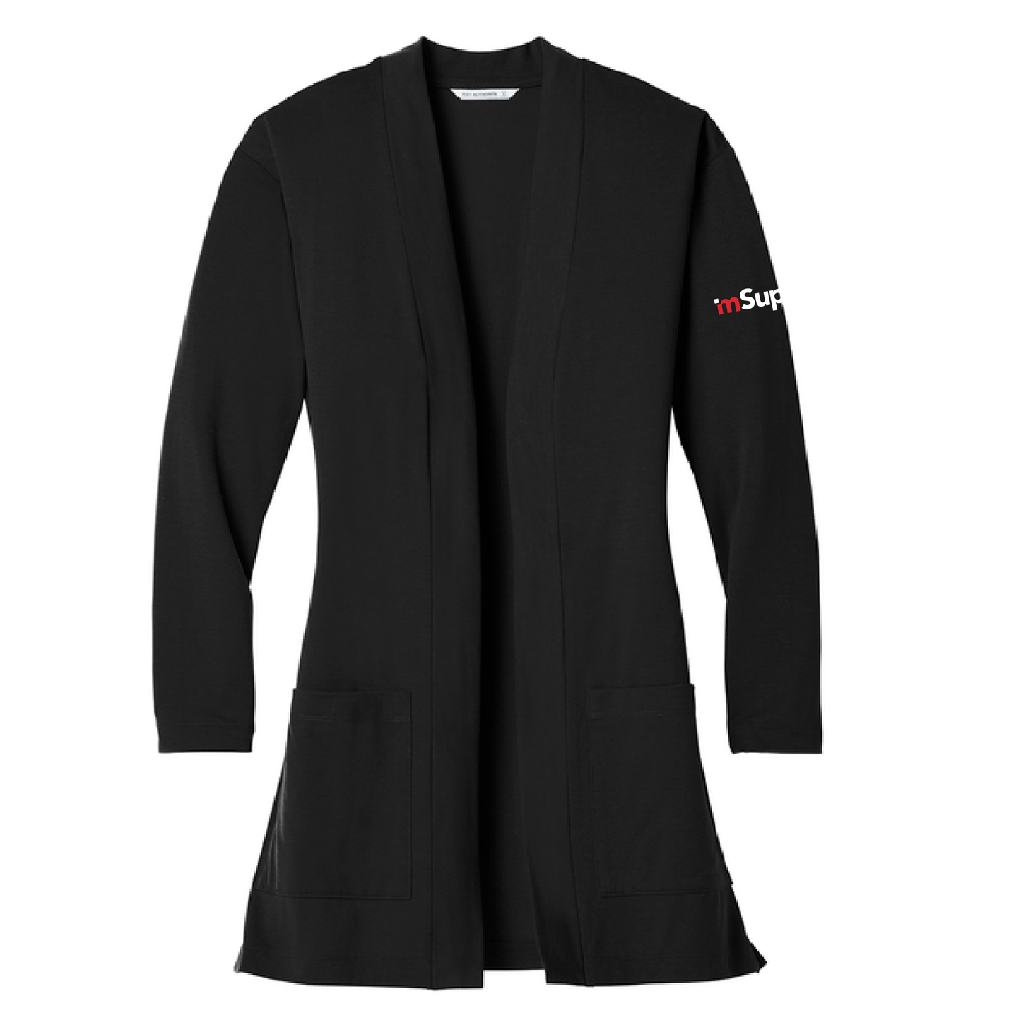 Port Authority Women's Long Pocket Knit Cardigan with mSupply Logo
