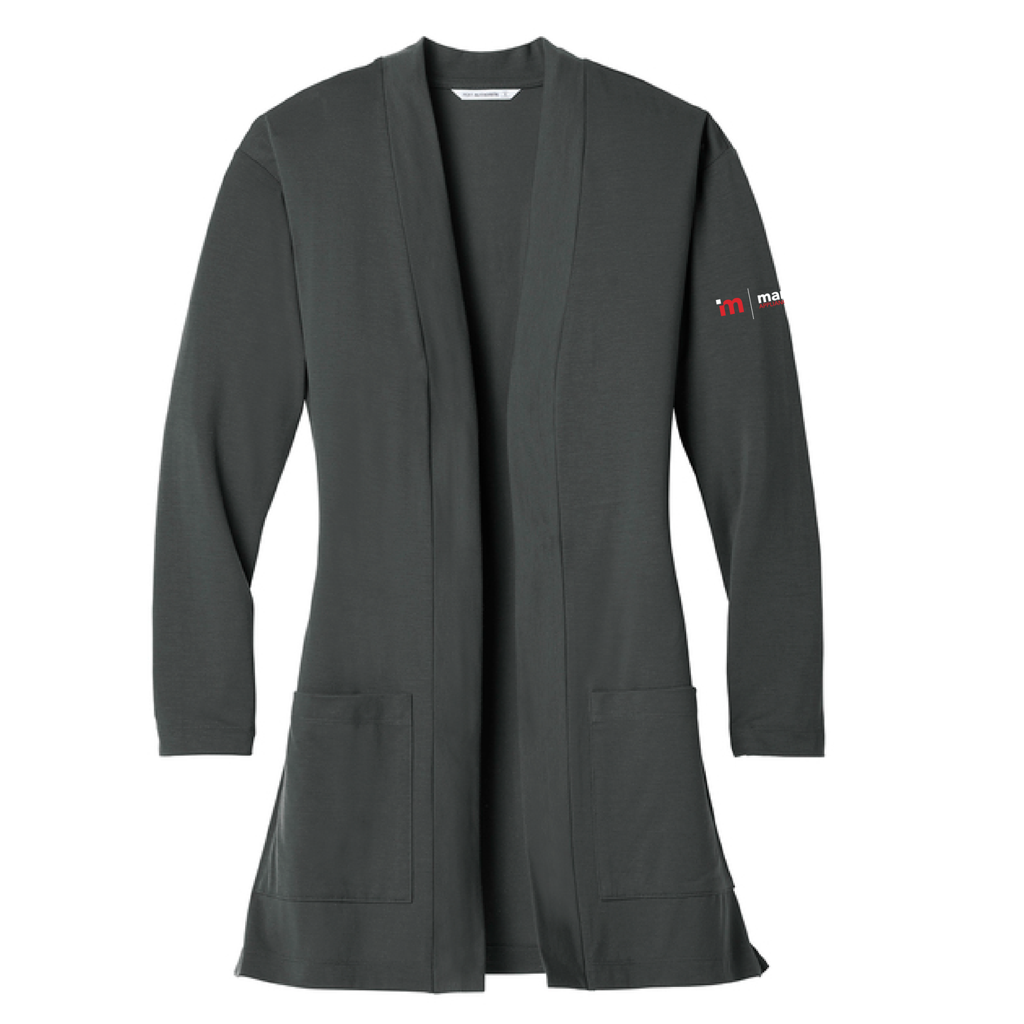 Port Authority Women's Long Pocket Knit Cardigan with Marcone Appliance Logo