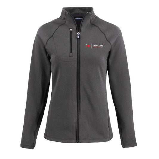 Cutter & Buck Women's Peshastin Fleece Full Zip Jacket with Marcone Appliance Logo
