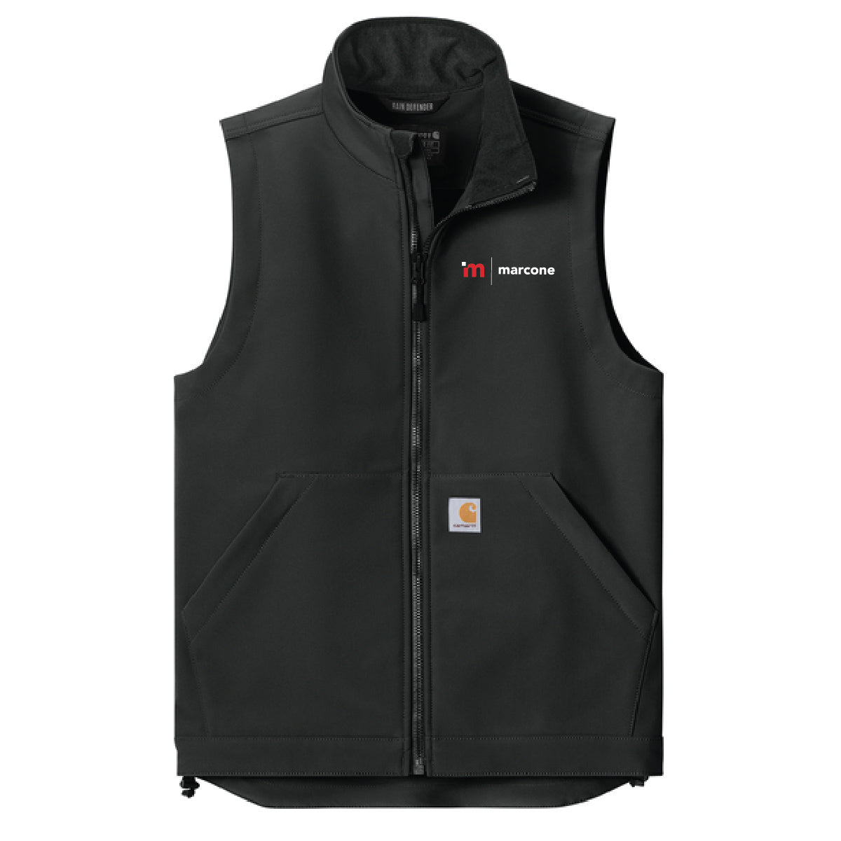 Carhartt Men's Rain Defender Soft Shell Vest with Marcone Logo