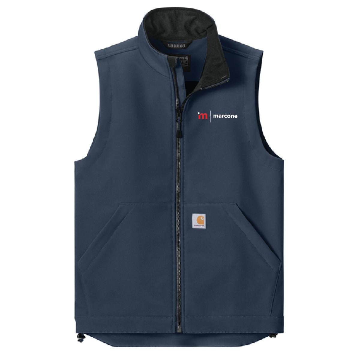 Carhartt Men's Rain Defender Soft Shell Vest with Marcone Logo