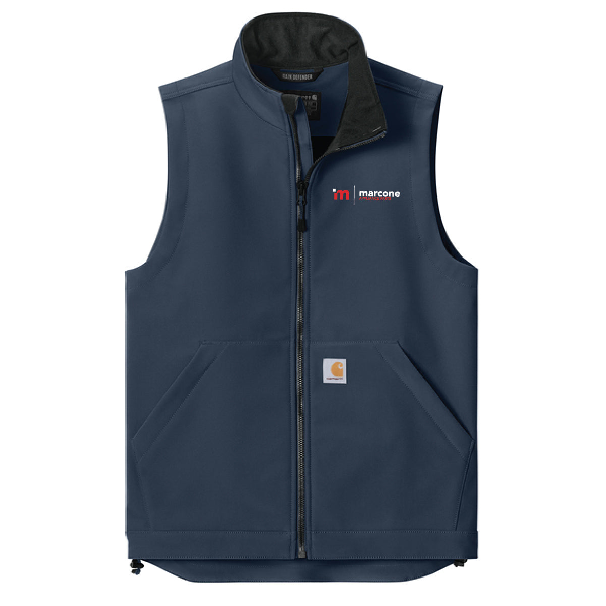 Carhartt Men's Rain Defender Soft Shell Vest with Marcone Appliance Logo