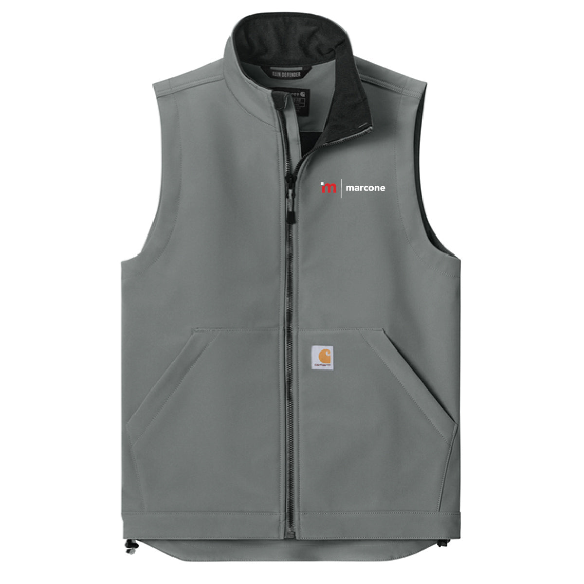 Carhartt Men's Rain Defender Soft Shell Vest with Marcone Logo