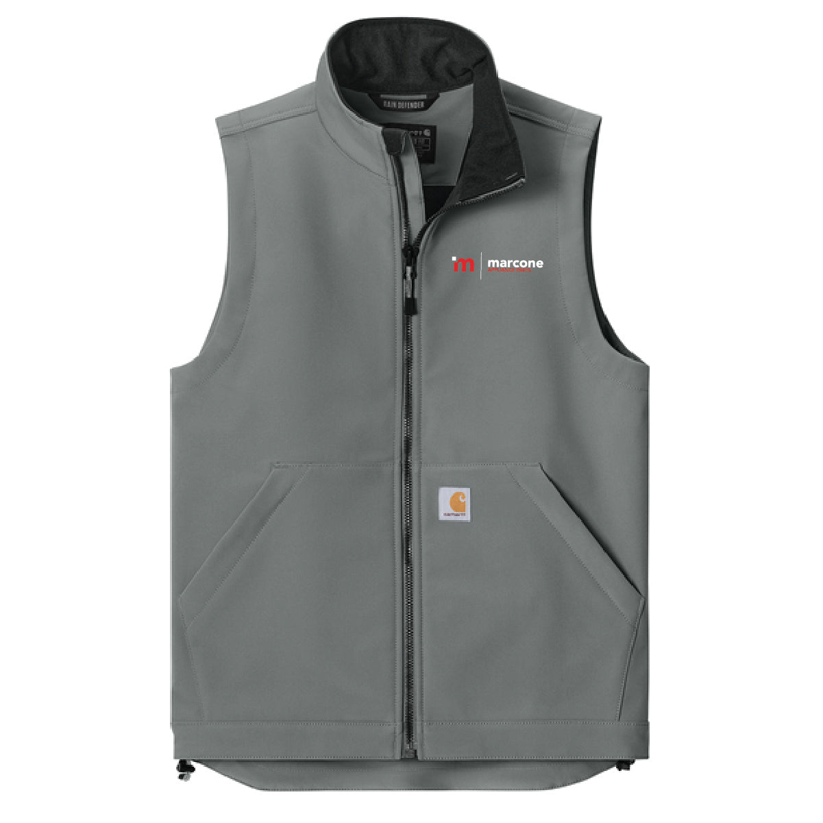 Carhartt Men's Rain Defender Soft Shell Vest with Marcone Appliance Logo