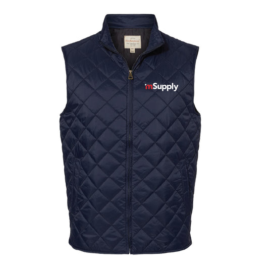 Weatherproof Men's Vintage Diamond Quilted Vest with mSupply Logo