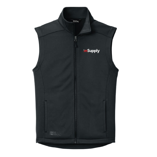 Eddie Bauer Men's Smooth Mid Layer Fleece Vest with mSupply Logo