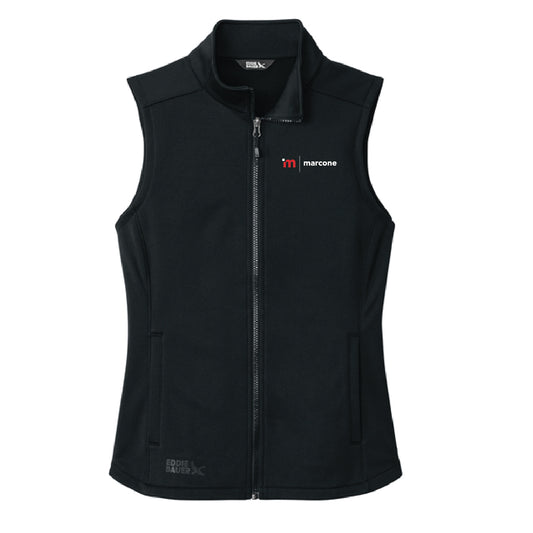 Eddie Bauer Women's Smooth Mid Layer Fleece Vest with Marcone Logo
