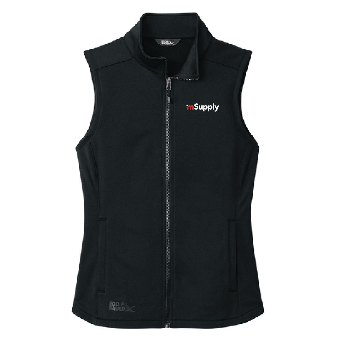 Eddie Bauer Women's Smooth Mid Layer Fleece Vest with mSupply Logo