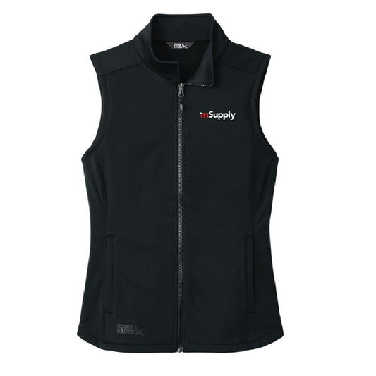 Eddie Bauer Women's Smooth Mid Layer Fleece Vest with mSupply Logo
