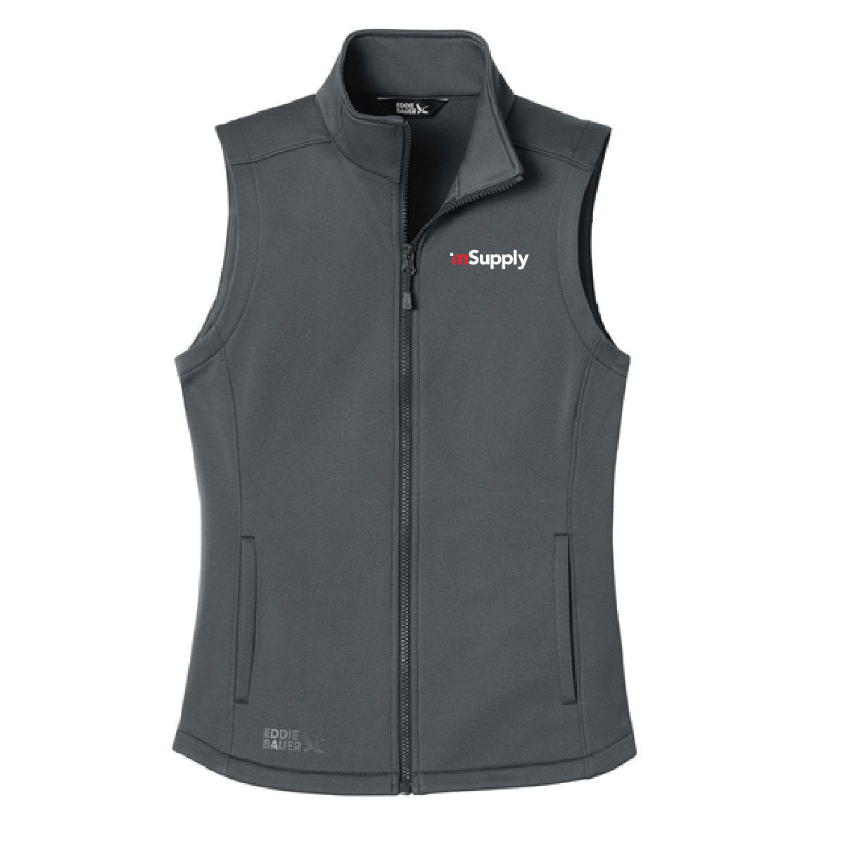 Eddie Bauer Women's Smooth Mid Layer Fleece Vest with mSupply Logo