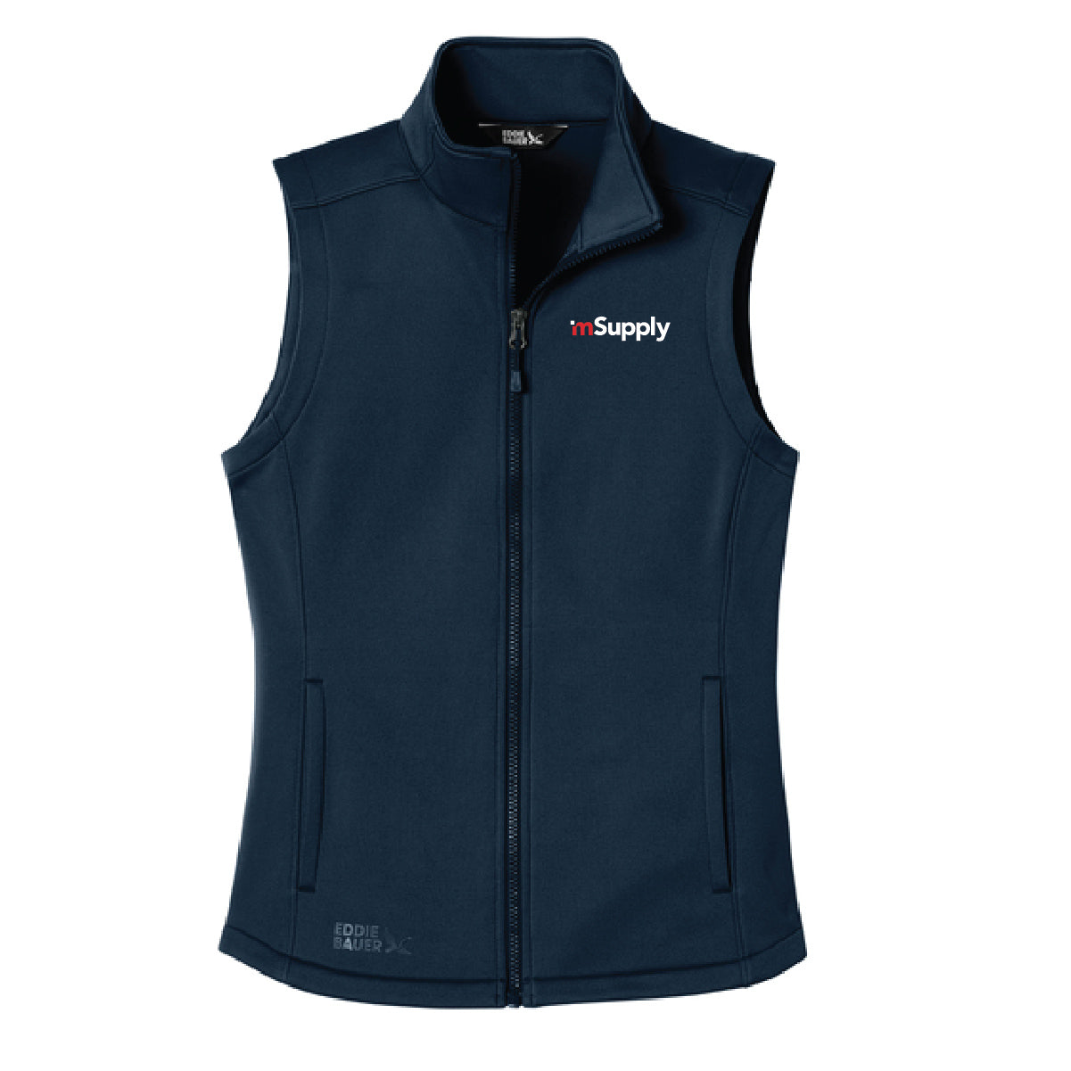 Eddie Bauer Women's Smooth Mid Layer Fleece Vest with mSupply Logo