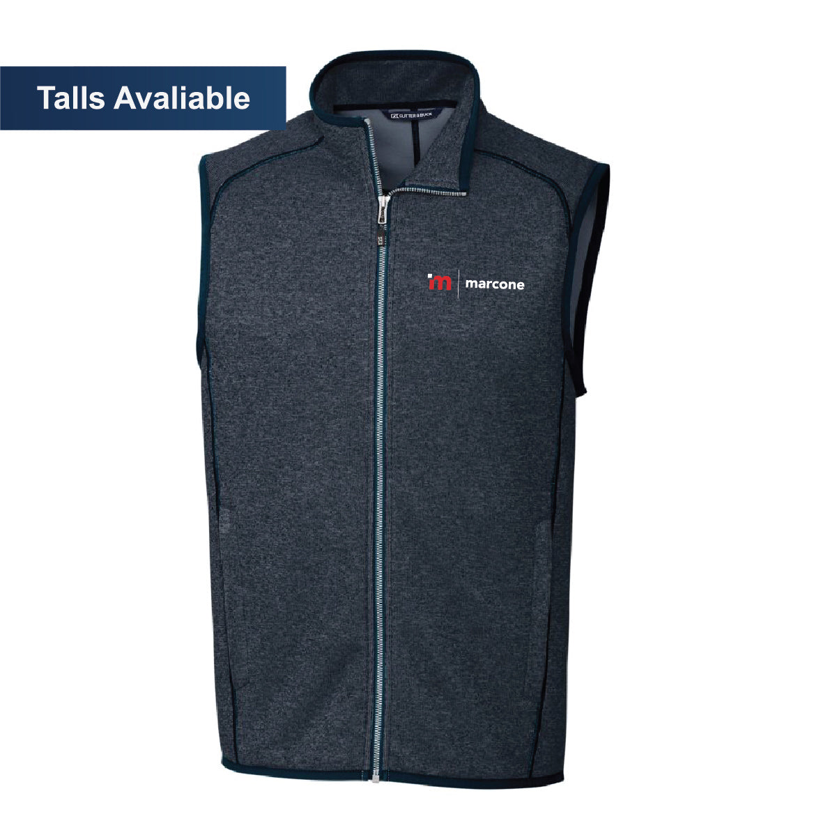 Cutter & Buck Men's Sweater-Knit Vest with Marcone Logo