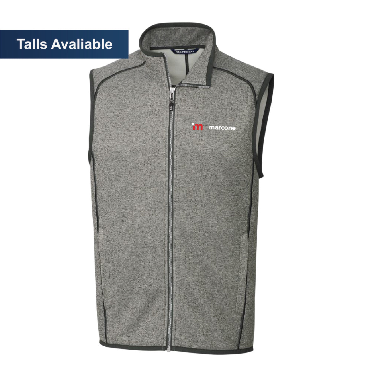 Cutter & Buck Men's Sweater-Knit Vest with Marcone Logo