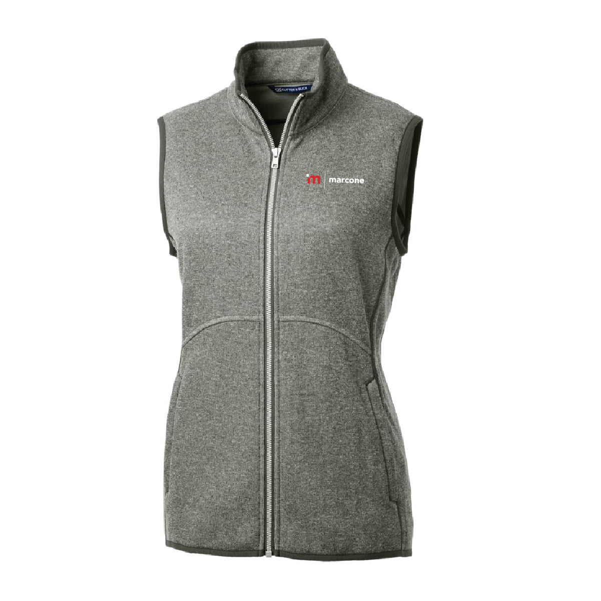 Cutter & Buck Women's Sweater-Knit Vest with Marcone Logo