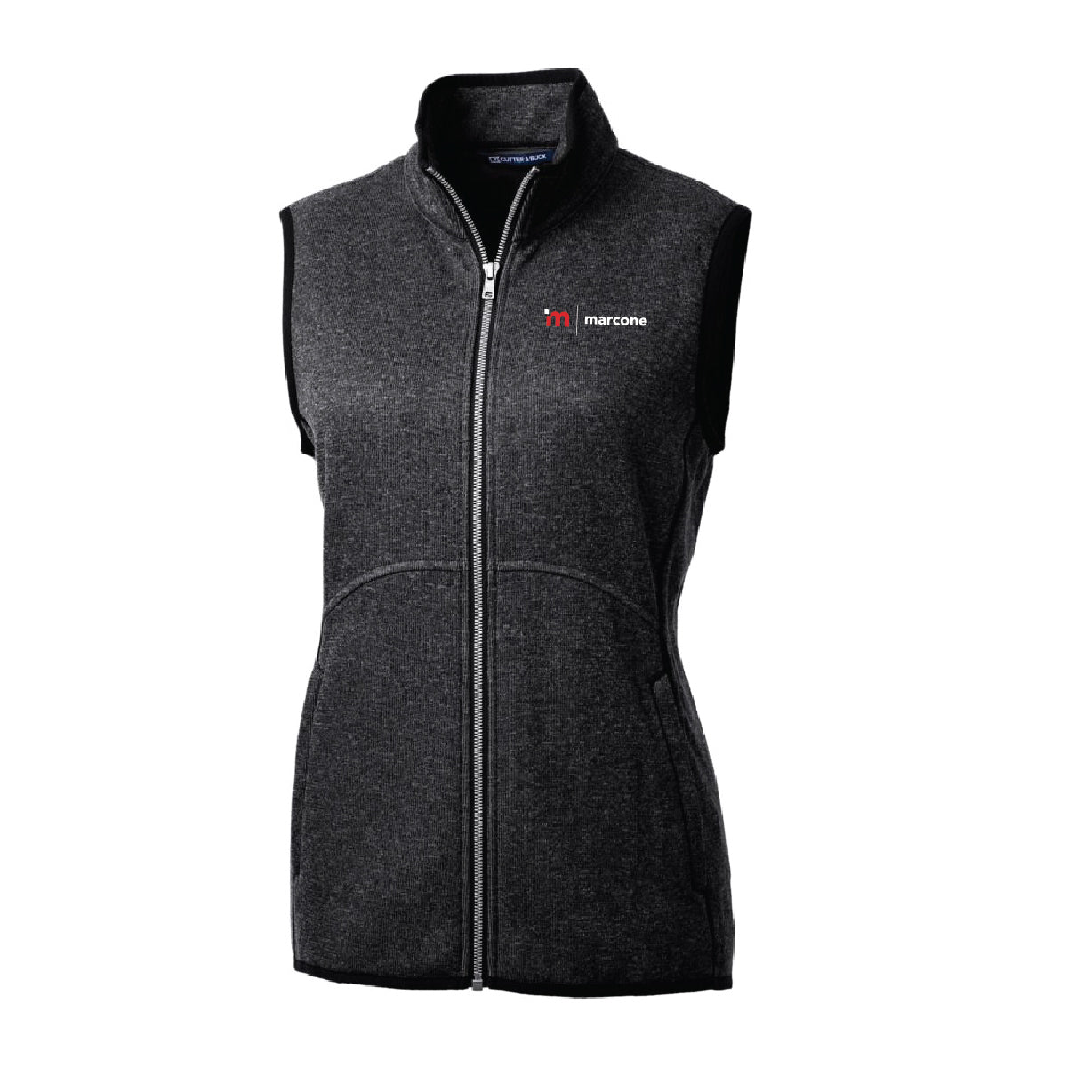 Cutter & Buck Women's Sweater-Knit Vest with Marcone Logo
