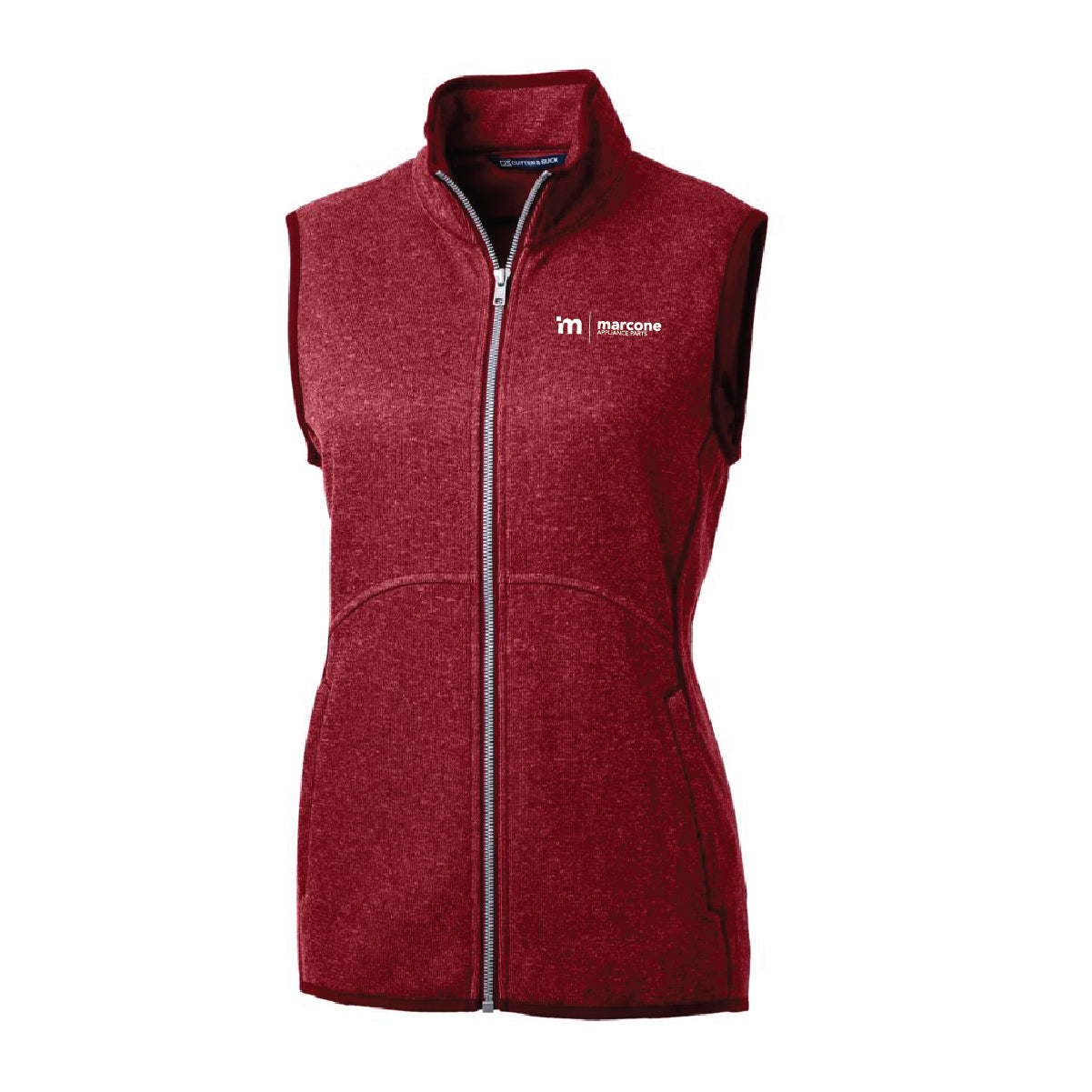 Cutter & Buck Women's Sweater-Knit Vest with Marcone Appliance Logo