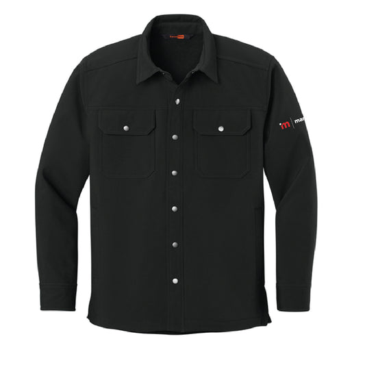Cornerstone Men's Soft Shell Shirt Jacket with Marcone Logo