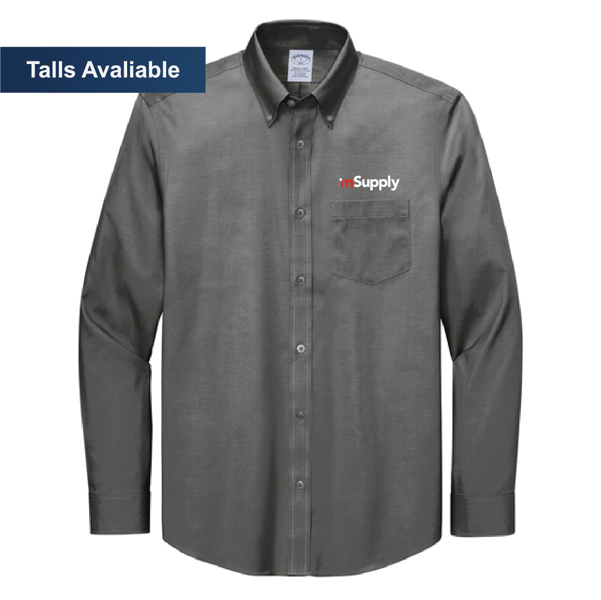 Brooks Brothers Men's Pinpoint Long Sleeve Shirt with mSupply Logo