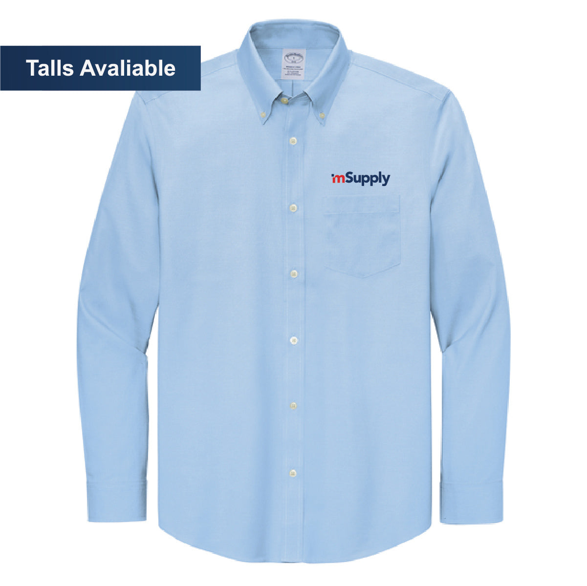 Brooks Brothers Men's Pinpoint Long Sleeve Shirt with mSupply Logo