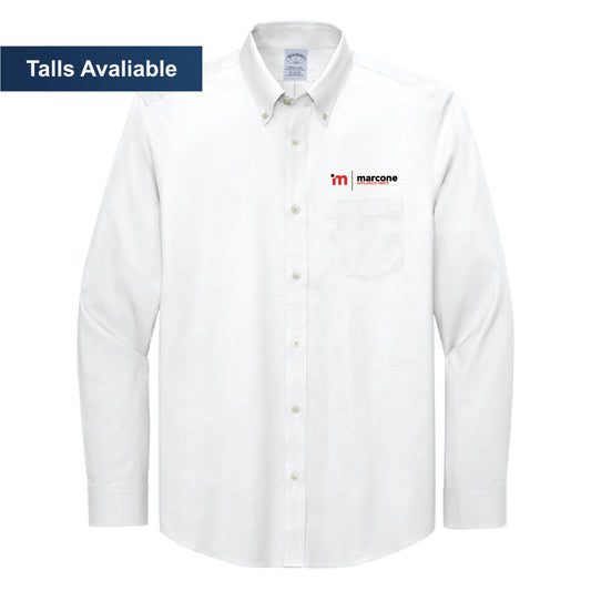 Brooks Brothers Men's Pinpoint Long Sleeve Shirt with Marcone Appliance Logo