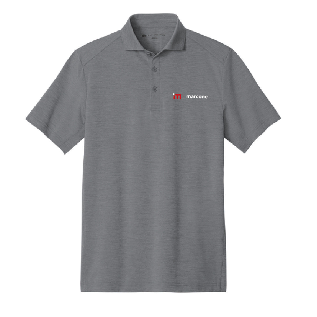 TravisMathew Men's Onward Polo with Marcone Logo