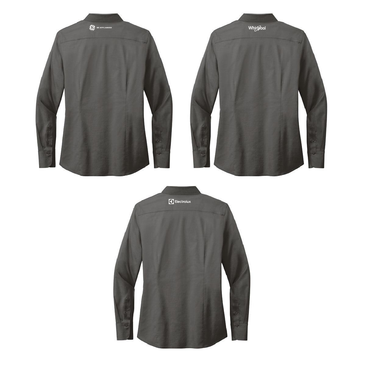 Brooks Brothers Men's Pinpoint Long Sleeve Shirt with Marcone Logo