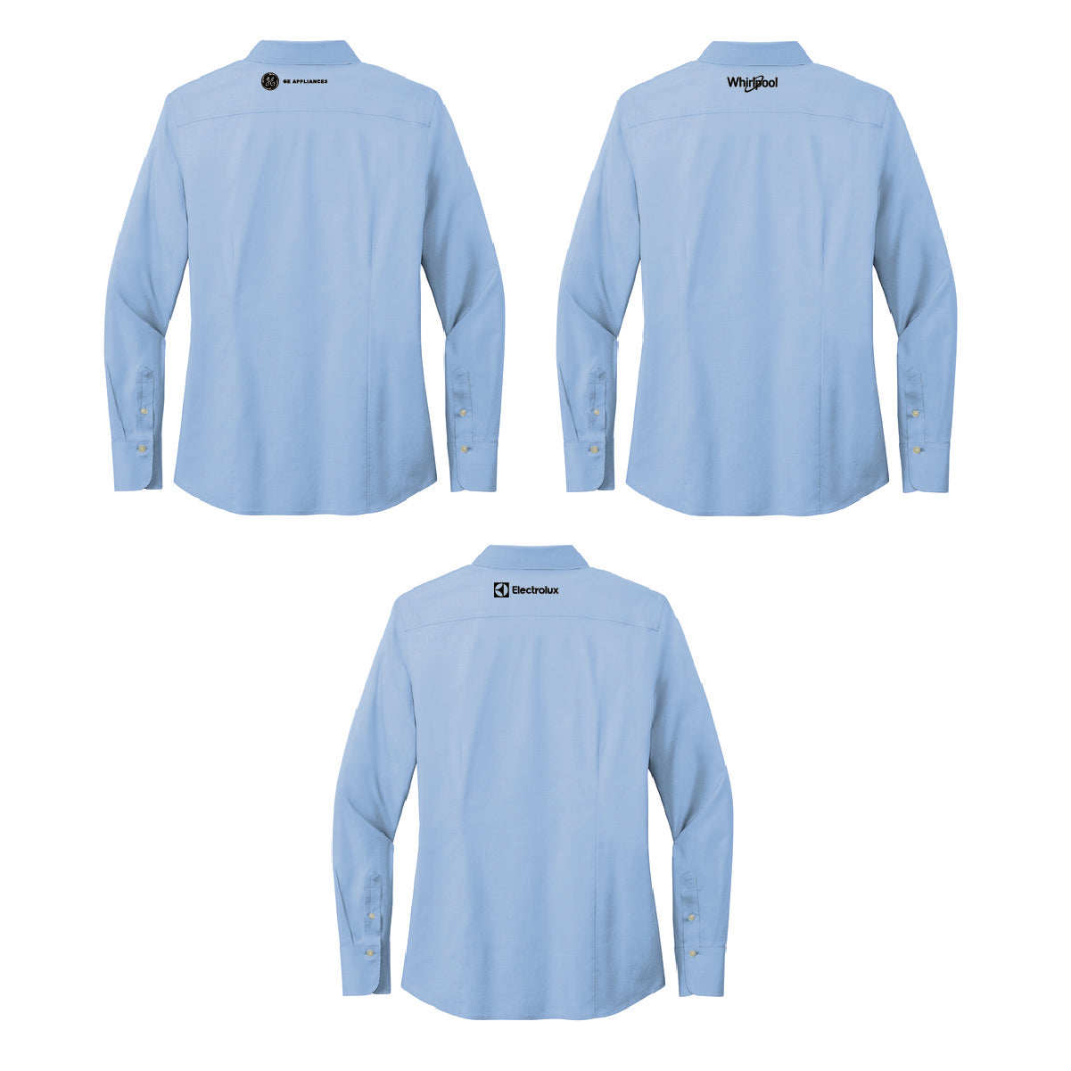 Brooks Brothers Men's Pinpoint Long Sleeve Shirt with Marcone Logo