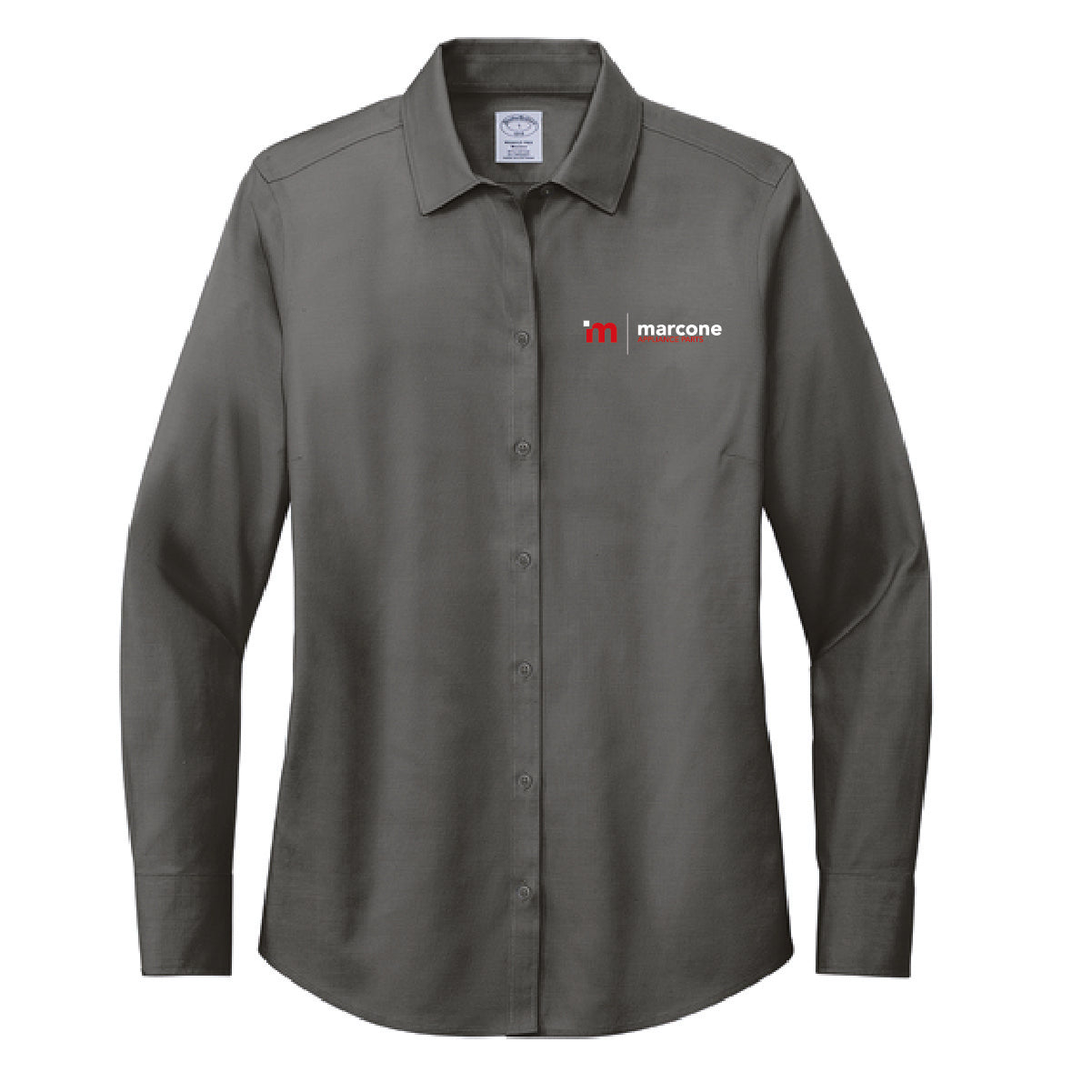 Brooks Brothers Women's Pinpoint Long Sleeve Shirt with Marcone Appliance Logo