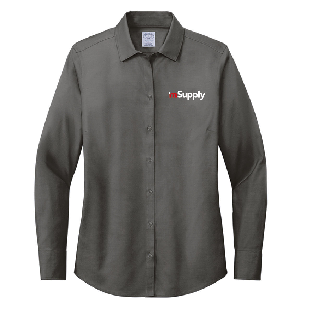 Brooks Brothers Women's Pinpoint Long Sleeve Shirt with mSupply Logo